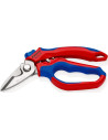 Knipex Ножици за рязане на кабел и кримпване, хромирани, синьо-червена ръкохватка 160мм, с отваряща пружина,  - K950520SB - 9