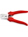 Knipex Ножици за рязане на кабел до 24мм2, хромирани, червена ръкохватка 165мм, с отваряща пружина,  - K9505165 - 2