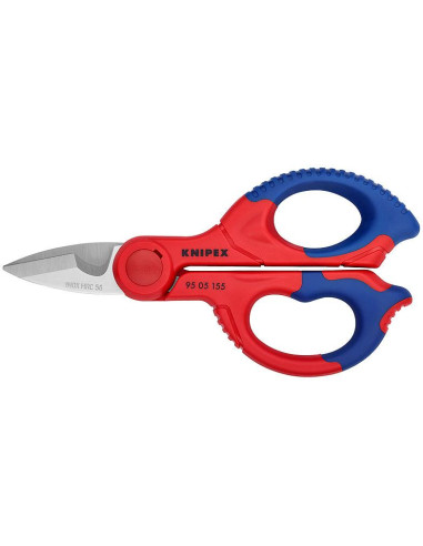 Ножици за рязане на кабел усилени, хромирани, синьо-червена ръкохватка 155мм, Knipex