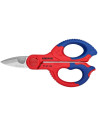 Knipex Ножици за рязане на кабел усилени, хромирани, синьо-червена ръкохватка 155мм,  - K9505155SB