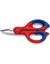 Knipex Ножици за рязане на кабел усилени, хромирани, синьо-червена ръкохватка 155мм,  - K9505155SB - 4