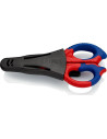 Knipex Ножици за рязане на кабел усилени, хромирани, синьо-червена ръкохватка 155мм,  - K9505155SB - 5