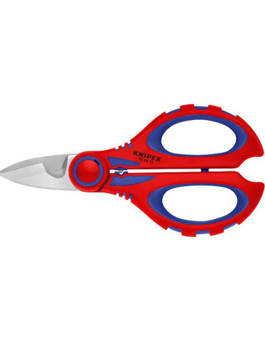 Ножици за рязане на кабел и кримпване, хромирани, синьо-червена ръкохватка 160мм, Knipex