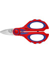 Knipex Ножици за рязане на кабел и кримпване, хромирани, синьо-червена ръкохватка 160мм,  - K950510SB