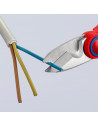 Knipex Ножици за рязане на кабел и кримпване, хромирани, синьо-червена ръкохватка 160мм,  - K950510SB - 7
