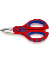 Knipex Ножици за рязане на кабел и кримпване, хромирани, синьо-червена ръкохватка 160мм,  - K950510SB - 9
