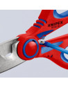 Knipex Ножици за рязане на кабел и кримпване, хромирани, синьо-червена ръкохватка 160мм,  - K950510SB - 12