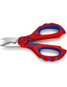 Knipex Ножици за рязане на кабел и кримпване, хромирани, синьо-червена ръкохватка 160мм,  - K950510SB - 20