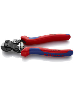 Knipex Ножици за рязане на стоманена тел до Ø4мм, синьо-червена ръкохватка 160мм, с отваряща пружина, - K9562160 - Цена | LEDs4e