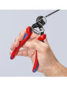 Knipex Ножици за рязане на стоманена тел до Ø4мм, синьо-червена ръкохватка 160мм, с отваряща пружина,  - K9562160 - 5