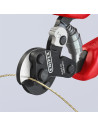 Knipex Ножици за рязане на стоманена тел до Ø4мм, синьо-червена ръкохватка 160мм, с отваряща пружина,  - K9562160 - 7