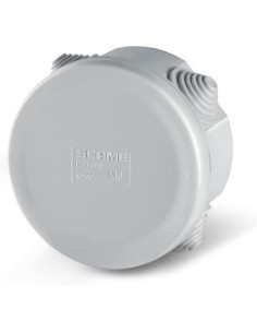 Scame Кутия ф80х40мм IP55, UV, 4 кабелни мембрани за PG16, затваряне на клик, new, серия Cubox - 680.002 - Цена | LEDs4economy