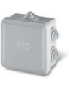 Scame Кутия 80х80x40мм IP55, UV, 6 кабелни мембрани за PG16, затваряне на клик, new, серия Cubox - 680.003 - Цена | LEDs4economy