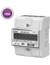 ORNO Трифазен електромер за ДИРЕКТНО мерене на ел. енергия, Modbus, до 4 тарифи, за DIN монтаж 4.5 мод, 80A, MID  - OR-WE-517