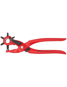 Knipex Щанца за кожа, червено-фосфатирана, ръкохватка 220мм, с фиксатор, - K9070220 - Цена | LEDs4economy