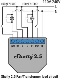 Shelly Демпфер за индуктивни товари Shelly RC Snubber - 266144 - Цена | LEDs4economy 2