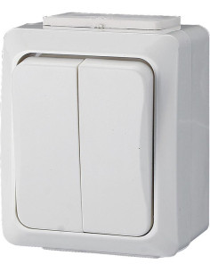 GAO Сериен ключ открит монтаж IP54 бял - 9850H - Цена | LEDs4economy