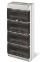 Scame Табло за открит монтаж 4х16 мод. серия Domino IP66 - 672.7064 - Цена | LEDs4economy