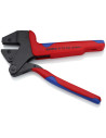 Knipex Клещи за кримпване на кабелни накрайници CrimpSystem, без челюсти, синьо-червена ръкохватка 200мм, с пружина,  - K9743200 - 3