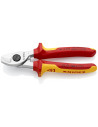 Knipex Ножици за рязане на кабел до 50мм2, хромирани, VDE 1000V жълто-червена ръкохватка 165мм,  - K9516165 - 3