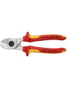 Knipex Ножици за рязане на кабел до 50мм2, хромирани, VDE 1000V жълто-червена ръкохватка 165мм,  - K9516165 - 7