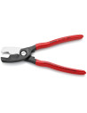 Knipex Ножици за рязане на кабел до 70мм2, червена ръкохватка 200мм,  - K9511200 - 6
