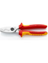 Knipex Ножици за рязане на кабел до 70мм2, хромирани, VDE 1000V жълто-червена ръкохватка 200мм,  - K9516200