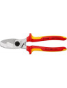 Knipex Ножици за рязане на кабел до 70мм2, хромирани, VDE 1000V жълто-червена ръкохватка 200мм,  - K9516200 - 5
