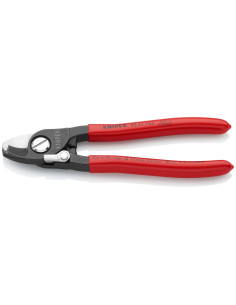 Knipex Ножици за рязане на кабел до 35мм2, червена ръкохватка 165мм, с фиксатор, - K9541165 - Цена | LEDs4economy 2