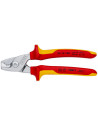 Knipex Ножици за рязане на кабел до 50мм2 StepCut, хромирани, VDE 1000V жълто-червена ръкохватка 160мм,  - K9516160 - 3
