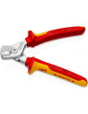 Knipex Ножици за рязане на кабел до 50мм2 StepCut, хромирани, VDE 1000V жълто-червена ръкохватка 160мм,  - K9516160 - 13