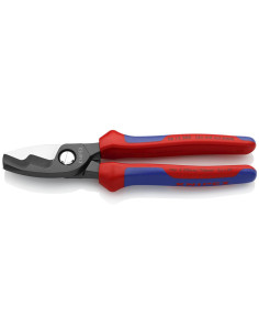 Knipex Ножици за рязане на кабел до 70мм2, синьо-червена ръкохватка 200мм, - K9512200 - Цена | LEDs4economy