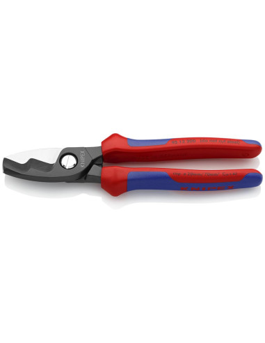 Ножици за рязане на кабел до 70мм2, синьо-червена ръкохватка 200мм, Knipex