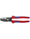 Knipex Ножици за рязане на кабел до 70мм2, синьо-червена ръкохватка 200мм,  - K9512200 - 2