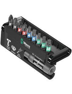 Wera Комплект 9х бита и държач 897/4, Bit-Check 10 Impaktor - W057680 - Цена | LEDs4economy