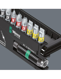 Wera Комплект 9х бита и държач 897/4, Bit-Check 10 Impaktor - W057680 - Цена | LEDs4economy 2