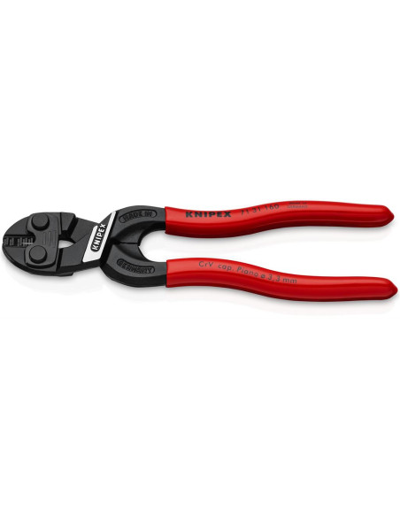 Knipex Клещи болторези CoBolt с водещ ръб, червена ръкохватка 