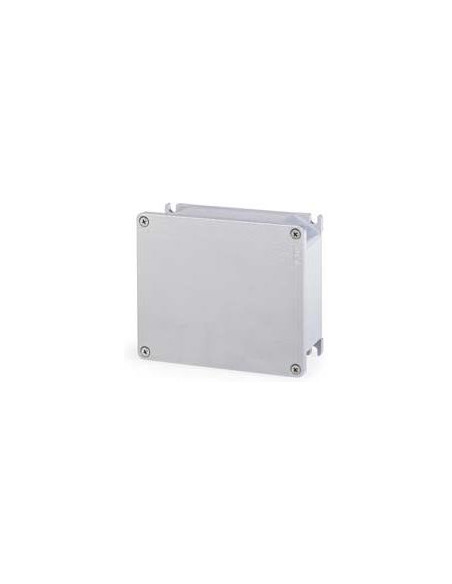 Кутия алуминиева 166х142х64мм IP66, UV,плътни стени, затваряне с винт, серия Alubox Scame