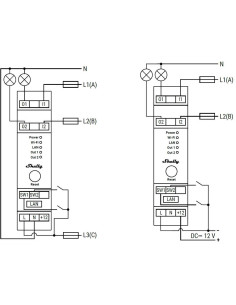 Shelly DIN Smart Реле 1х On/Off 16A (25A) с мерител Shelly PRO 1PM за Умен Дом - Цена | LEDs4economy 2