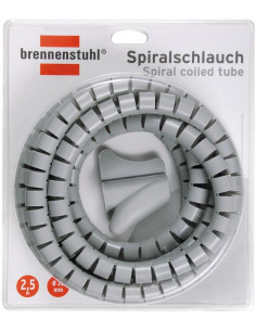 Brennenstuhl Кабелна спирала Ø20мм 2.5м дължина цвят сив - 1164360 - Цена | LEDs4economy 2