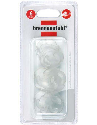 Детска защита за контакт прозрачна 6 броя в комплект Brennenstuhl