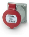 Scame Промишлен контакт 3P+N+Е 32A 346-415V IP54 ПРАВ серия Optima панелен монтаж 75х75мм - 423.3267 - Цена | LEDs4economy