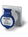 Scame Промишлен контакт 2P+Е 16A 230V IP54 ПРАВ серия Optima панелен монтаж 75х75мм - 423.1663 - Цена | LEDs4economy
