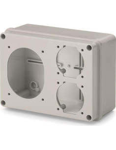 Scame Табло за индустриални контакти IP54, UV, стенен монтаж, серия ADAPTO (1х16A и2хШуко) - 625.1000-000 - Цена | LEDs4economy
