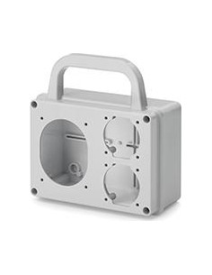 Scame Табло за индустриални контакти IP54, UV, преносимо, серия ADAPTO (1х16A и2хШуко) - 623.1000-000 - Цена | LEDs4economy