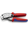Knipex Клещи с чупеща глава за кримпване на кабелни накрайници 0.14-16мм2 квадрат, хромирани, ръкохватка 240мм, с пружина,  - K9 - 5
