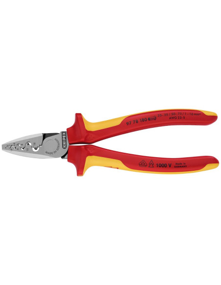 Knipex Клещи за кримпване на кабелни накрайници 0.25-