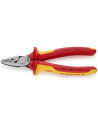 Knipex Клещи за кримпване на кабелни накрайници 0.25-16мм2, VDE 1000V жълто-червена ръкохватка 180мм,  - K9778180 - 3