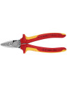 Knipex Клещи за кримпване на кабелни накрайници 0.25-16мм2, VDE 1000V жълто-червена ръкохватка 180мм,  - K9778180 - 5