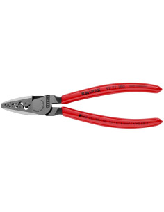 Knipex Клещи за кримпване на кабелни накрайници 0.25-16мм2, червена ръкохватка 180мм, - K9771180 - Цена | LEDs4economy